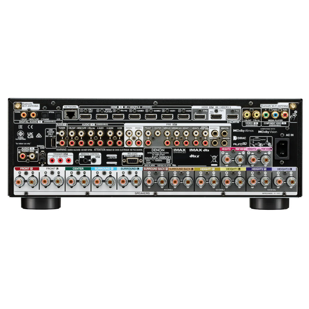 Denon AVC-X6800H 11.4 Channel AV Receiver - Image 5